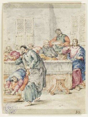 Abendmahl, Blatt 32 der Folge: "Leben Christi"