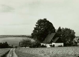 Oberschöna, Zeche Hohneujahr, Huthaus, Blick nach Nordwesten über das Striegistal