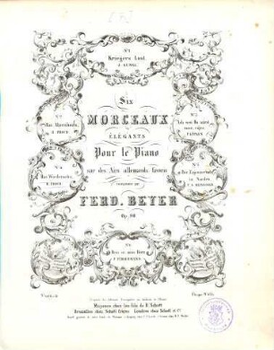 6 morceaux élégants pour le piano sur des airs allemands favoris : op. 80, 4.. Das Wiedersehn