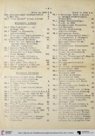 Miniaturen u. Dosen (Nr. 51-60)