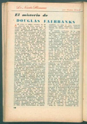 El misterio de Douglas Fairbanks : La novela humana