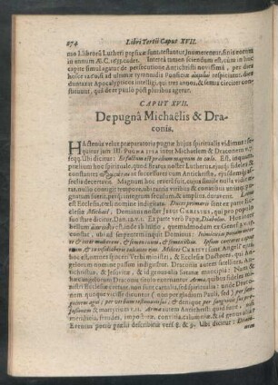 Caput XVII. De pugna Michaelis & Draconis