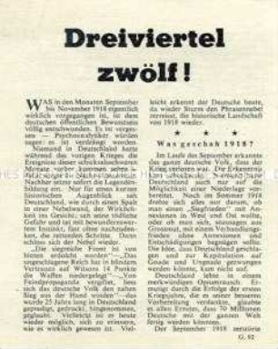 Abwurf-Flugblatt der Alliierten mit der Warnung vor der drohenden Zerstörung des Deutschlands