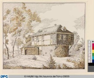 Pascha Weitsch' Atelierhaus auf dem Inselwall abgebrochen um 1820