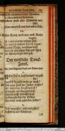 [LXIII.] Der tröstliche Denck-Zettel.