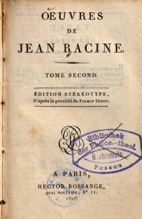 Oeuvres de Racine, 2