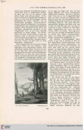 15: Die Sommer-Ausstellung 1900 der Münchener Secession