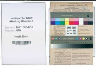 Entnazifizierung Erich Hoeft , geb. 30.07.1907 (Verw.Beamter)