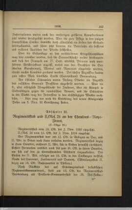 19. Regimentsstab und II./Res. 24 an der Chaulnes - Roye-Front