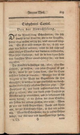 Siebzehntes Capitel. Von der Abwechselung.