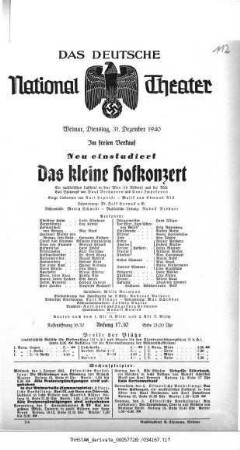 Das kleine Hofkonzert