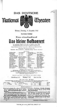 Das kleine Hofkonzert