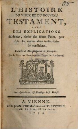 L' historie du vieux et du nouveau Testament