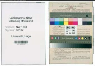 Entnazifizierung Hugo Lenkewitz , geb. 05.04.1907 (Gehilfe)