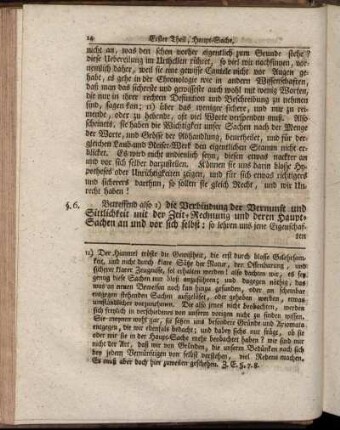 [I. Theil, Haupt-Sachen/ §. 6. - § 41.]