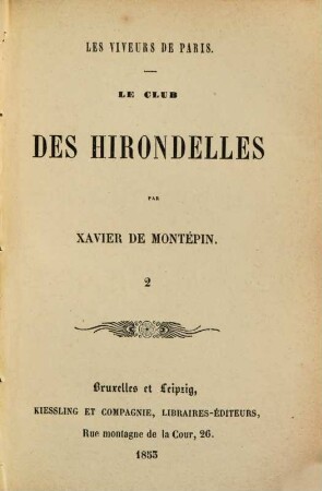 Le Club des Hirondelles, 2