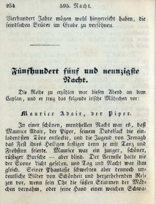 Fünfhundert fünf und neunzigste Nacht