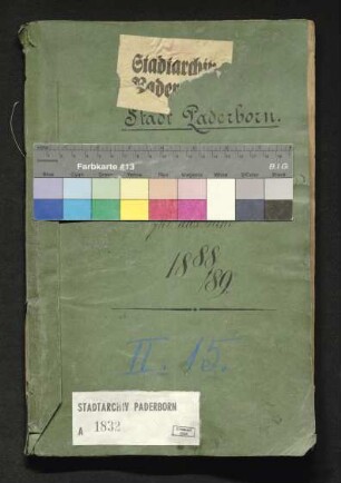 Kämmerei-Etat 1888/89