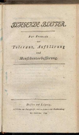 Zweytes Stück.