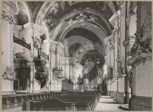 Langhaus und Chor der Klosterkirche Grüssau nach NO