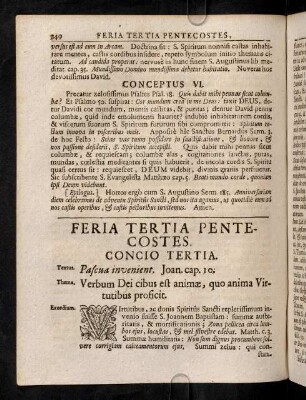 240-245, Concio Tertia