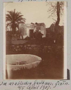 Im arabischen Gasthaus, Genin [jenin, djenin, dschenin]. 4./5. April 1907.