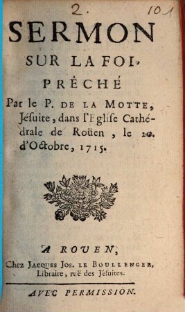 Sermon Sur La Foi