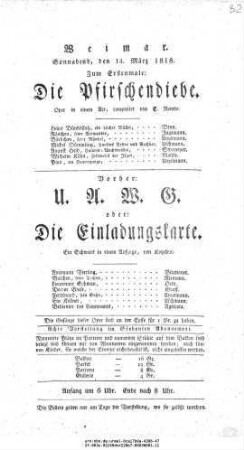 U. A. W. G. oder: Die Einladungskarte