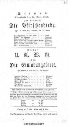 U. A. W. G. oder: Die Einladungskarte
