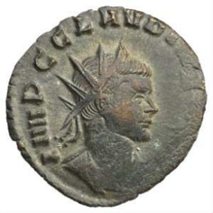 Münze, Antoninian, 268 - 270 n. Chr.