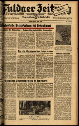 Ausgabe vom Freitag, den 24. April 1942.