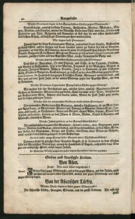 Sieben und dreysigste Lection