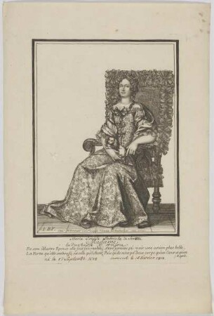 Bildnis der Marie Louise Gabriele von Savoie