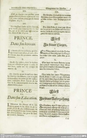 Prince. II. Dans son berceau