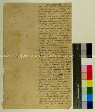 Manuskriptfragement "Zur Einführung" von unbekannter Hand (Fischer von Röslerstamm ?) mit Rezension von Gustav Könneckes "Bilderatlas zur Geschichte der deutschen Nationalliteratur" (1886/1887)