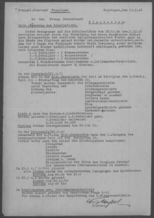 Wippingen-Lautern: Inspektion 1948
