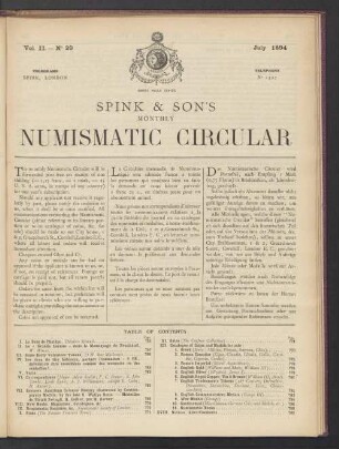 N° 20. July 1894