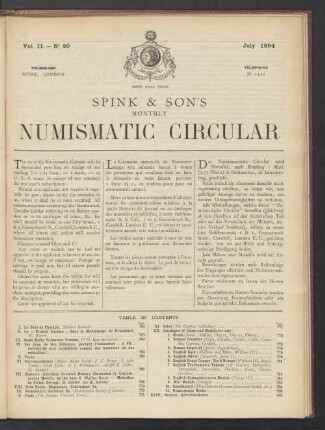 N° 20. July 1894