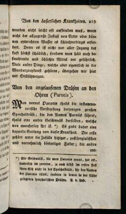 219-223, Von den angelaufenen Drüsen an den Ohren (Parotis)