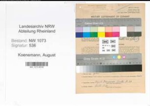 Entnazifizierung August Koenemann , geb. 30.06.1907 (Kesselschmied)