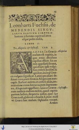 De medendis singularum partium corporis ...