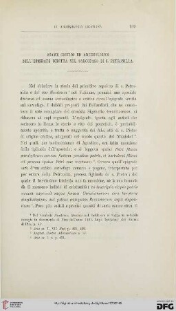 3.Ser.4.1879: Esame critico ed archeologico dell'epigrafe scritta sul sarcofargo di S. Petronilla