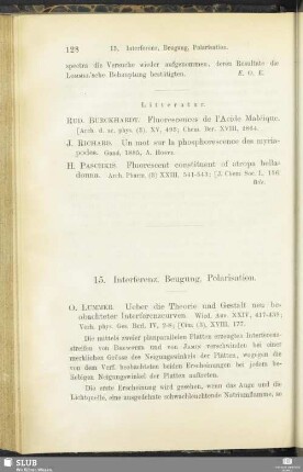 15. Interferenz, Beugung, Polarisation