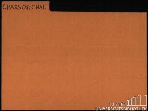 CHAENOS.-CHAI.