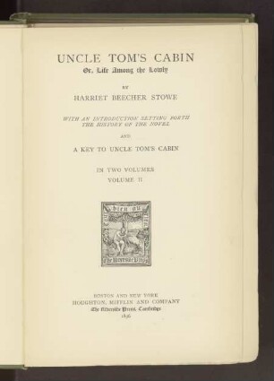 Uncle Tom's cabin or, Life among the lowly / 2