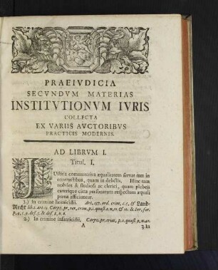Ad Librvm I.