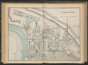 Plan des bassins d'Anvers.