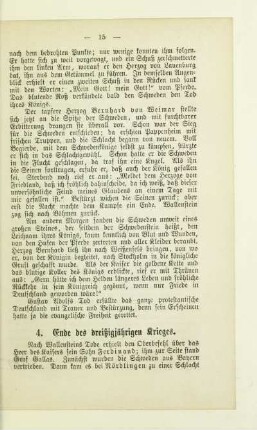 4. Ende des dreißigjährigen Krieges