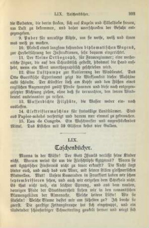 LIX. Taschenbücher