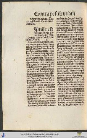Contra pestilentiam Sermones medicinales